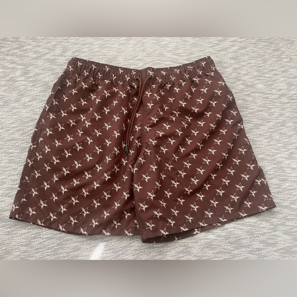 COPY - LIKE NEW Jeffree Star Swim Shorts in Chocolate size Mens Large